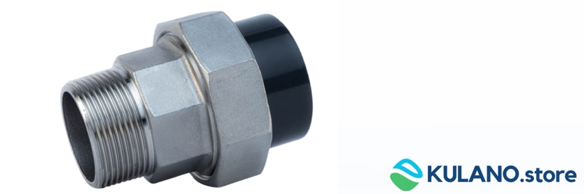 PVC/V4A Übergangsverschraubung KxAG